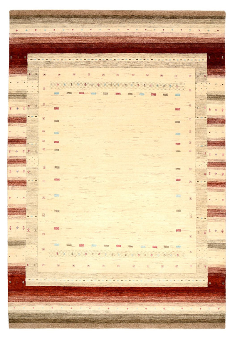 Tapis Gabbeh - Loribaft Indus - 304 x 205 cm - beige clair