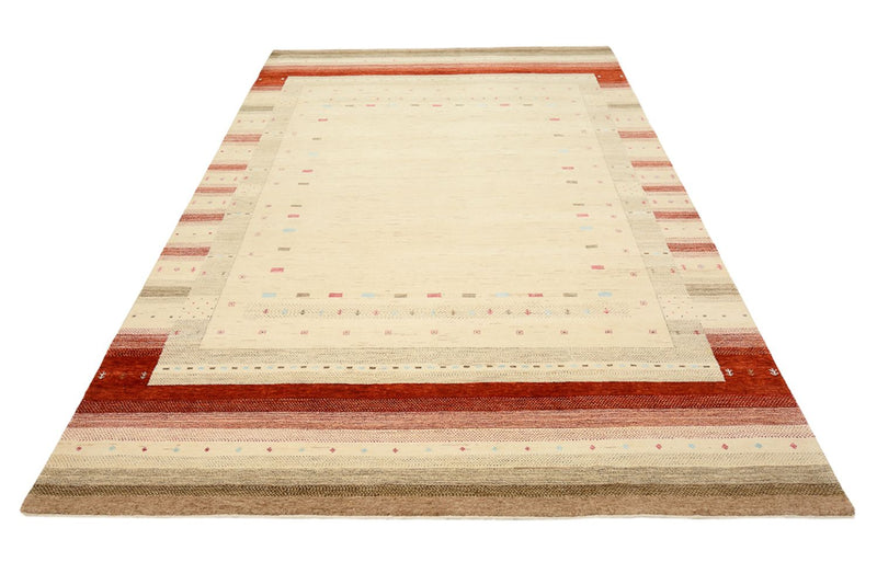 Tapis Gabbeh - Loribaft Indus - 304 x 205 cm - beige clair