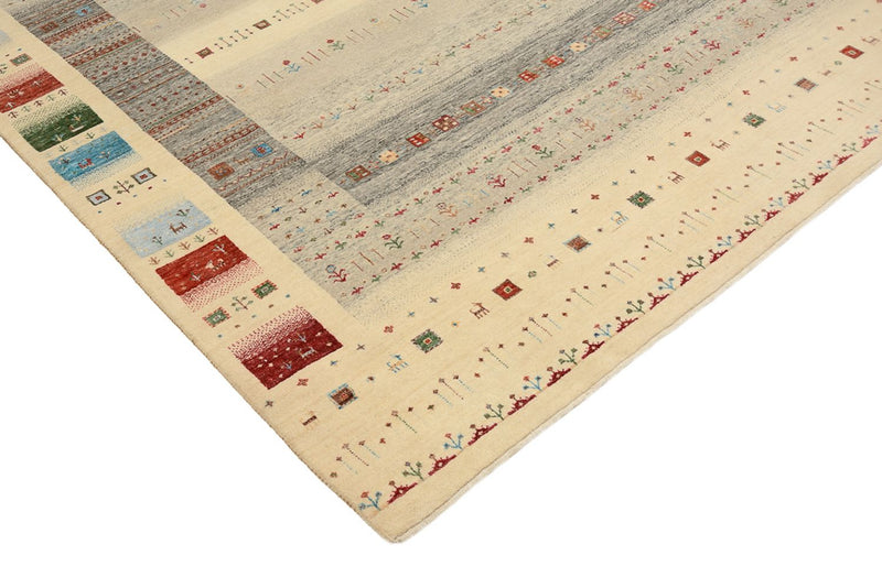 Tapis Gabbeh - Loribaft Indus - 252 x 203 cm - multicolore