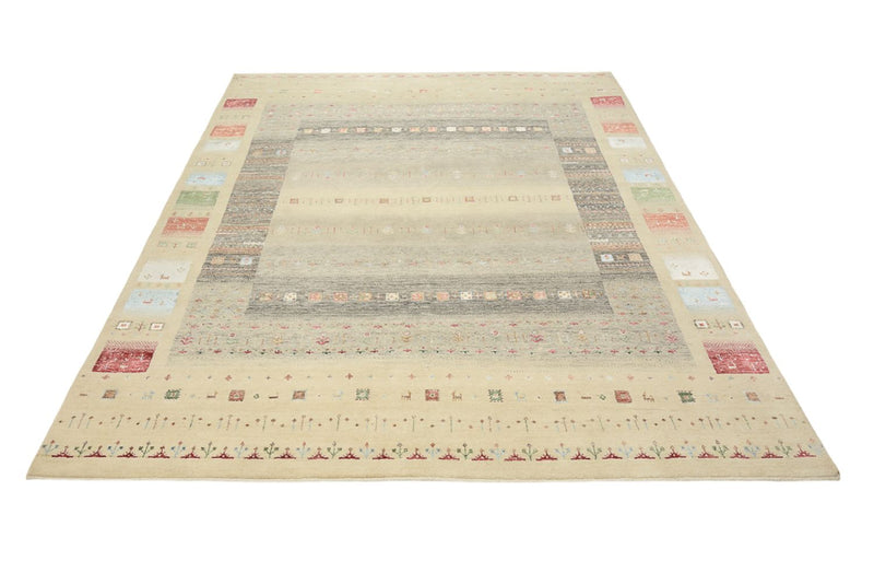 Tapis Gabbeh - Loribaft Indus - 252 x 203 cm - multicolore