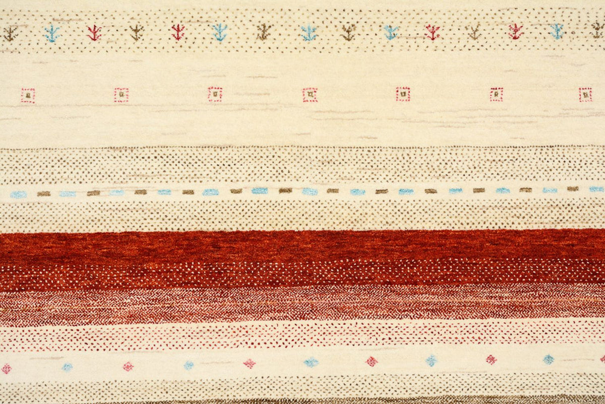 Tapis Gabbeh - Loribaft Indus - 296 x 203 cm - beige clair