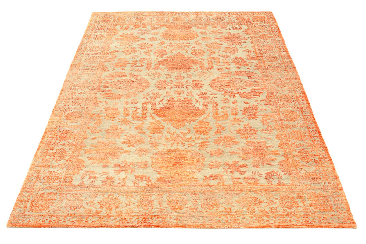 Tapis design - 200 x 154 cm - rouille