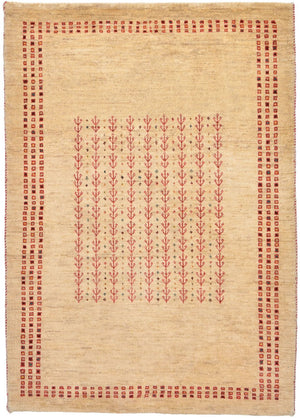 Tapis Gabbeh - Loribaft Persan - 119 x 81 cm - naturel