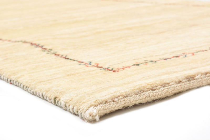 Tapis de couloir Tapis Gabbeh - Loribaft Persan - 199 x 79 cm - naturel