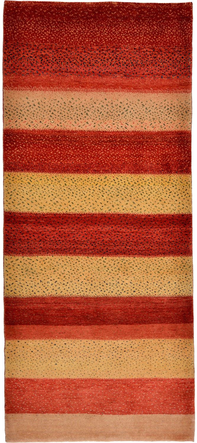 Tapis de couloir Tapis Gabbeh - Loribaft Persan - 202 x 86 cm - rouge