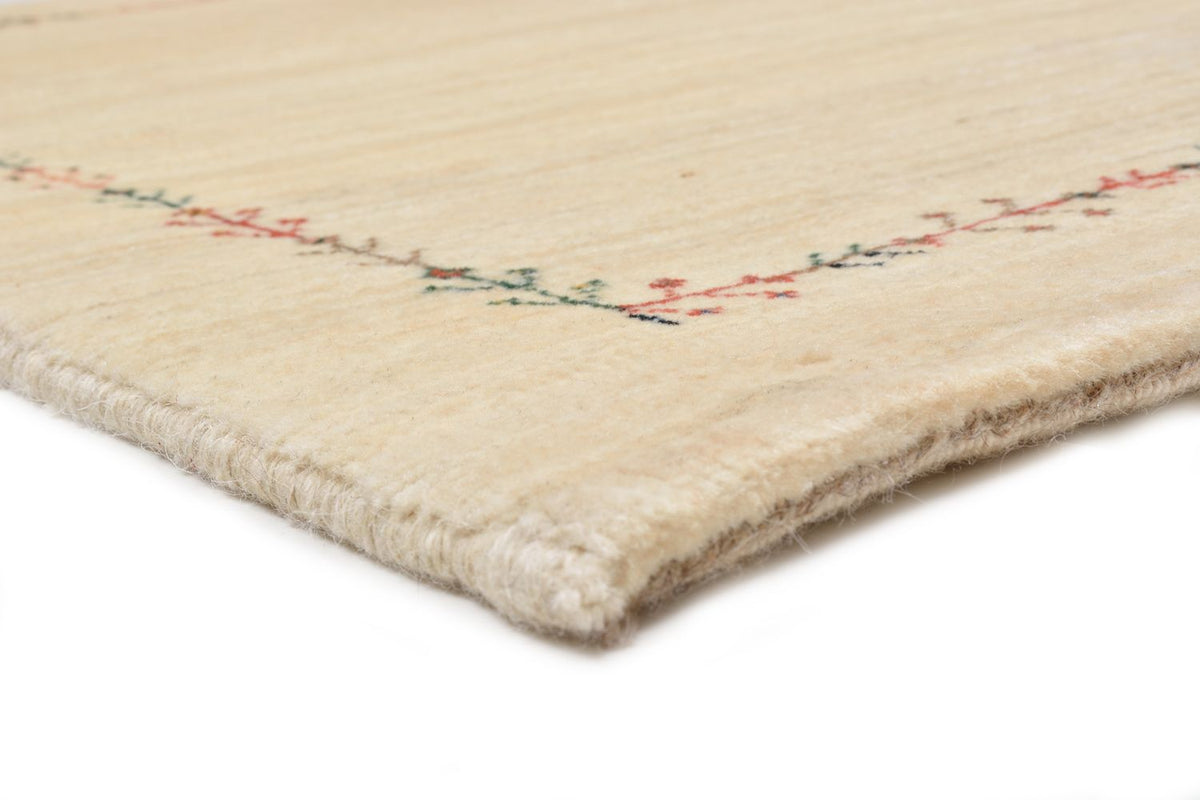 Tapis Gabbeh - Loribaft Persan - 93 x 64 cm - naturel