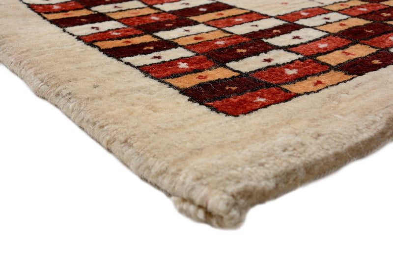 Tapis de couloir Tapis Gabbeh - Loribaft Persan - 391 x 88 cm - multicolore