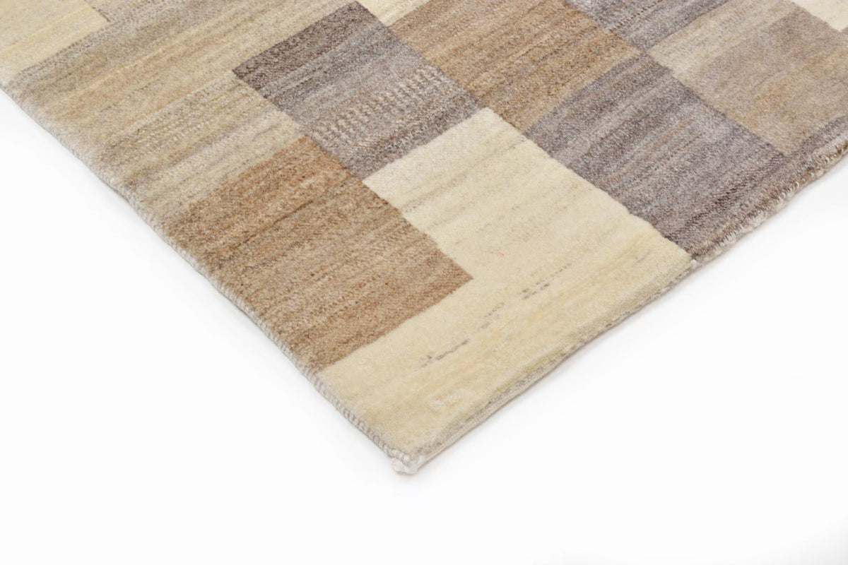 Tapis Gabbeh - Loribaft Persan - 146 x 122 cm - marron clair