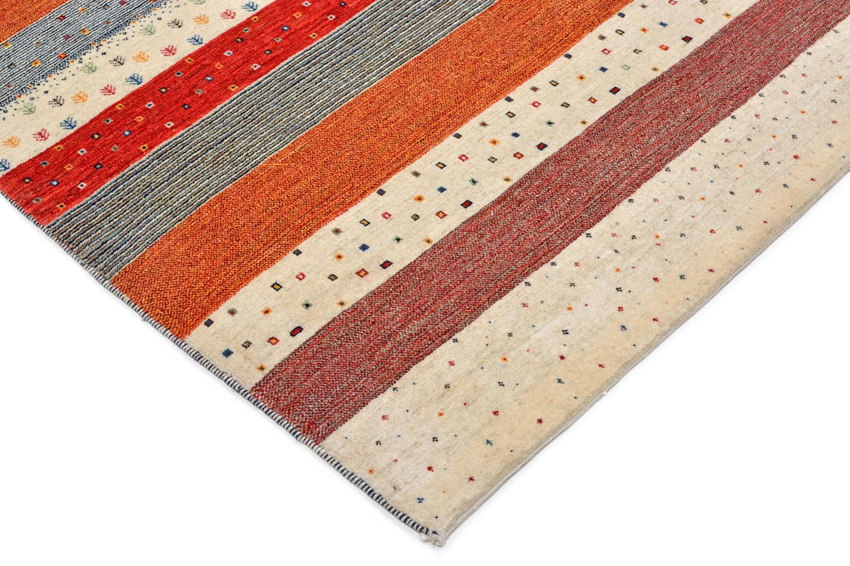 Tapis Gabbeh - Loribaft Persan - 213 x 160 cm - multicolore