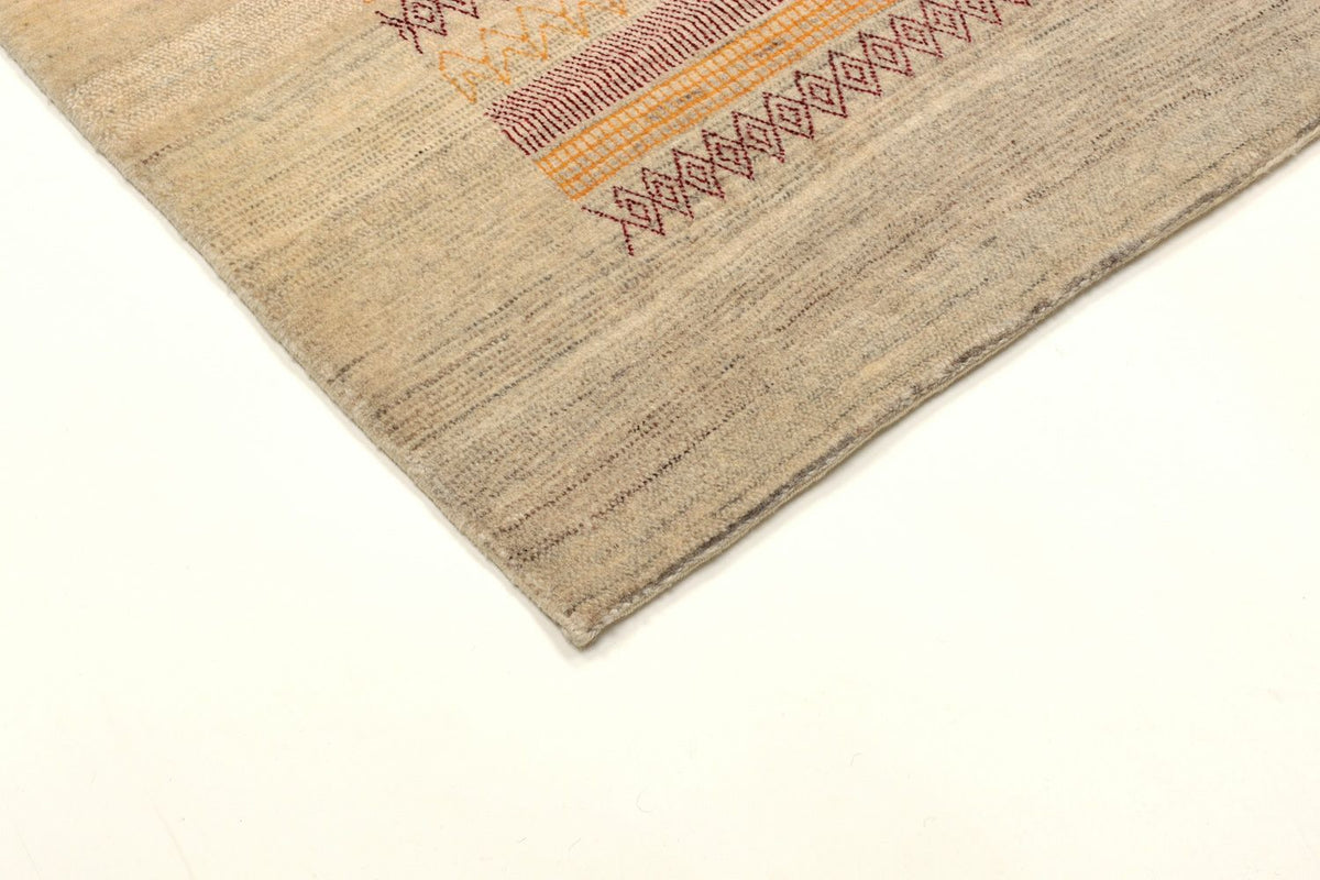 Tapis Gabbeh - Loribaft Persan - 206 x 128 cm - sable