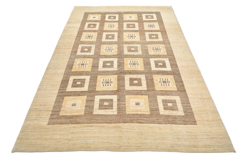 Tapis Gabbeh - Loribaft Persan - 384 x 265 cm - marron clair