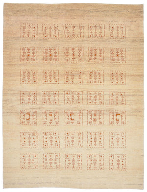 Tapis Gabbeh - Loribaft Persan - 198 x 148 cm - naturel