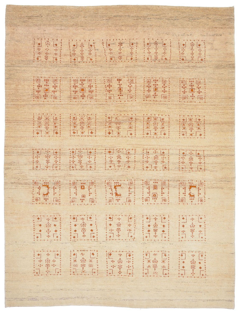 Tapis Gabbeh - Loribaft Persan - 198 x 148 cm - naturel