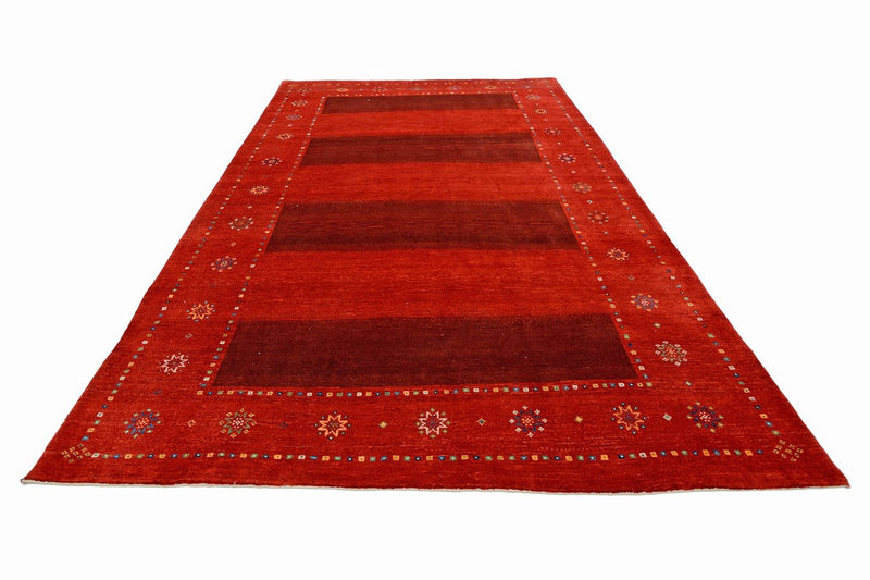 Tapis Gabbeh - Loribaft Persan - 332 x 230 cm - rouge