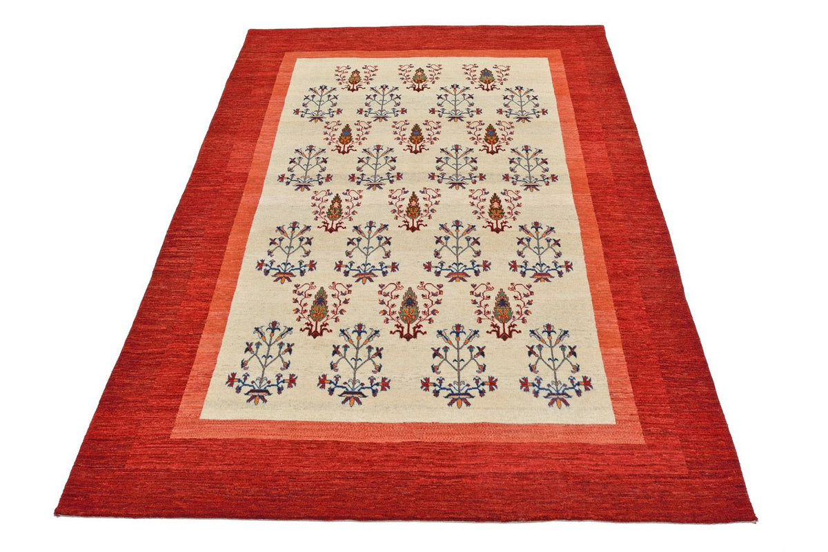 Tapis Gabbeh - Loribaft Persan - 298 x 200 cm - rouge