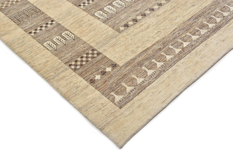 Tapis Gabbeh - Loribaft Persan - 253 x 203 cm - sable