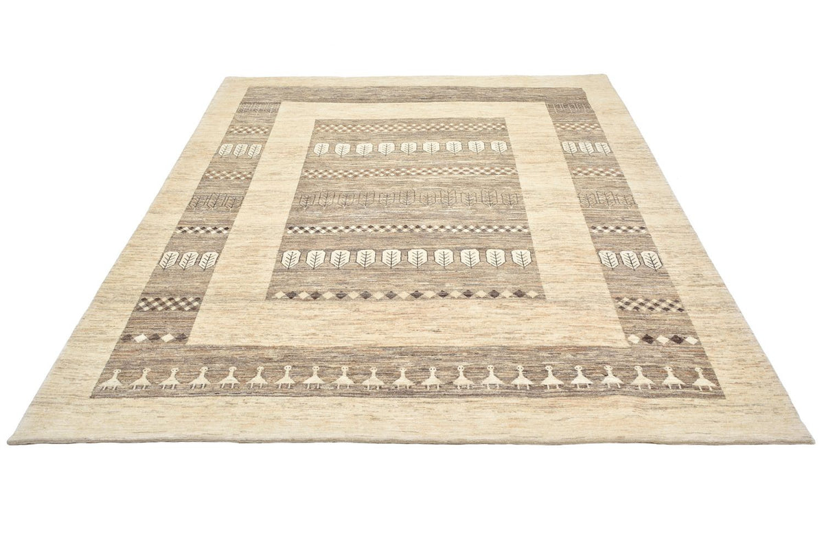 Tapis Gabbeh - Loribaft Persan - 253 x 203 cm - sable