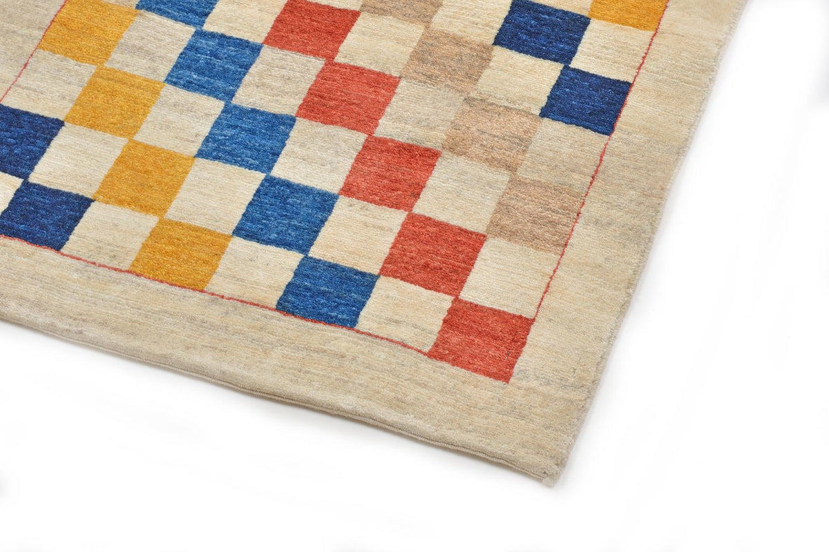 Tapis de couloir Tapis Gabbeh - Loribaft Persan - 381 x 93 cm - multicolore