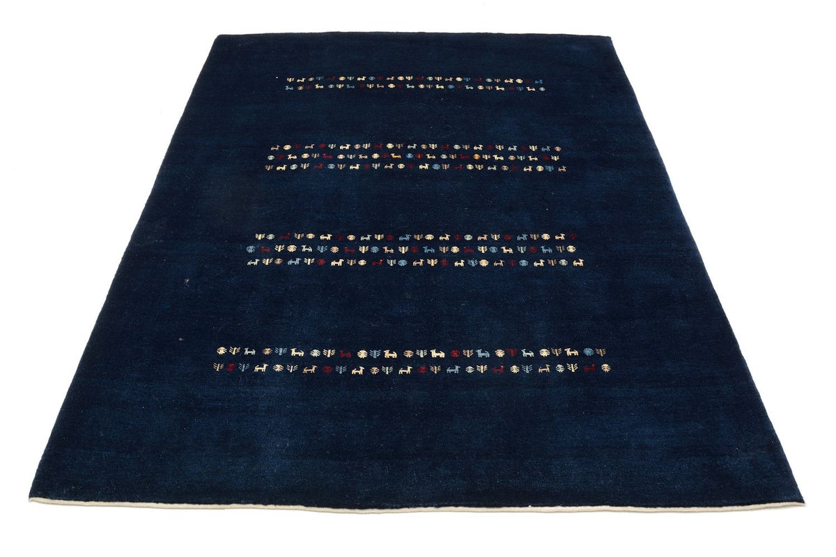 Tapis Gabbeh - Loribaft Persan - 209 x 154 cm - bleu