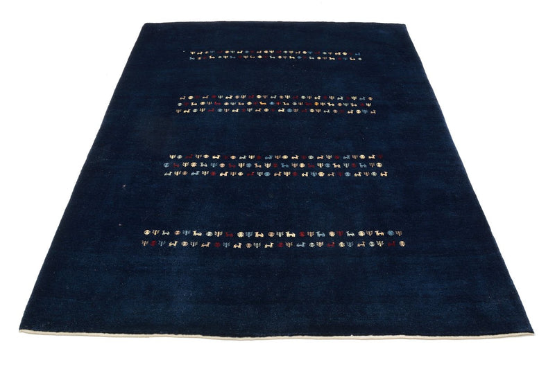 Tapis Gabbeh - Loribaft Persan - 209 x 154 cm - bleu