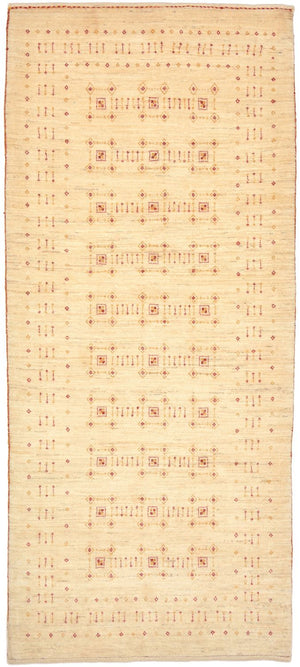 Tapis de couloir Tapis Gabbeh - Loribaft Persan - 201 x 88 cm - naturel