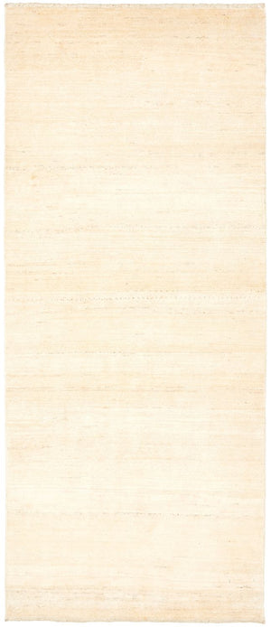 Tapis de couloir Tapis Gabbeh - Loribaft Persan - 206 x 85 cm - naturel