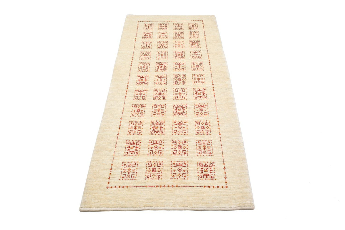 Tapis de couloir Tapis Gabbeh - Loribaft Persan - 199 x 83 cm - naturel
