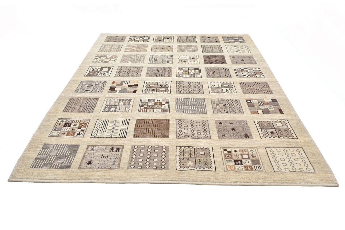 Tapis Gabbeh - Loribaft Persan - 296 x 206 cm - marron clair