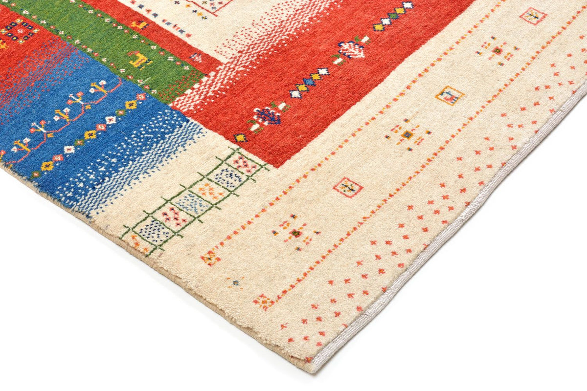Tapis Gabbeh - Loribaft Persan - 225 x 146 cm - multicolore