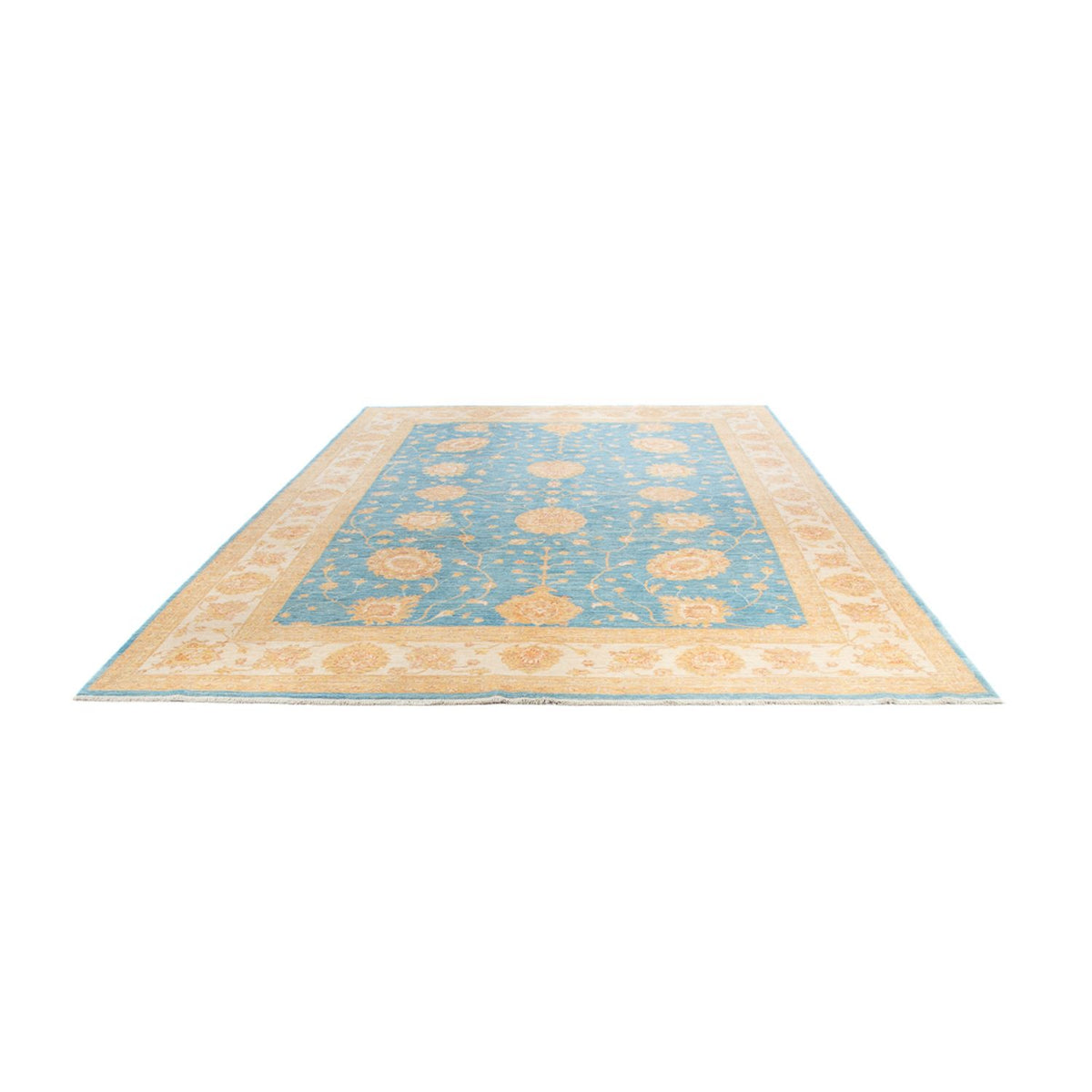 Tapis Ziegler - 343 x 248 cm - bleu clair