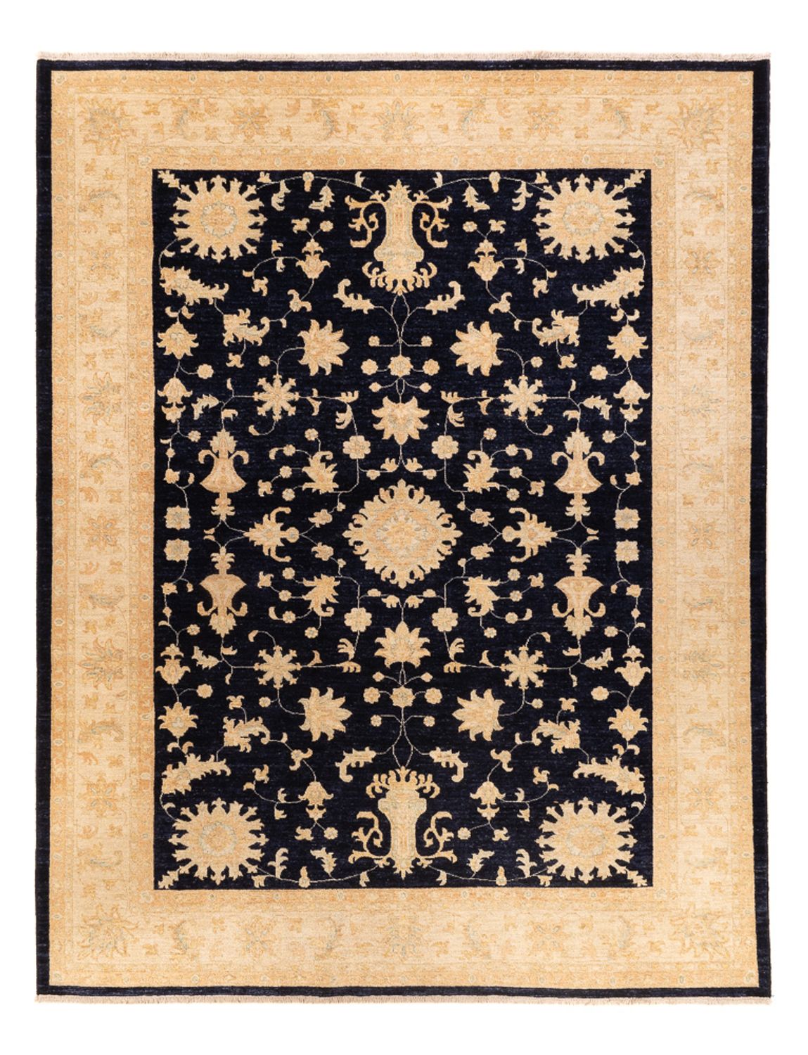 Tapis Ziegler - 332 x 248 cm - bleu foncé