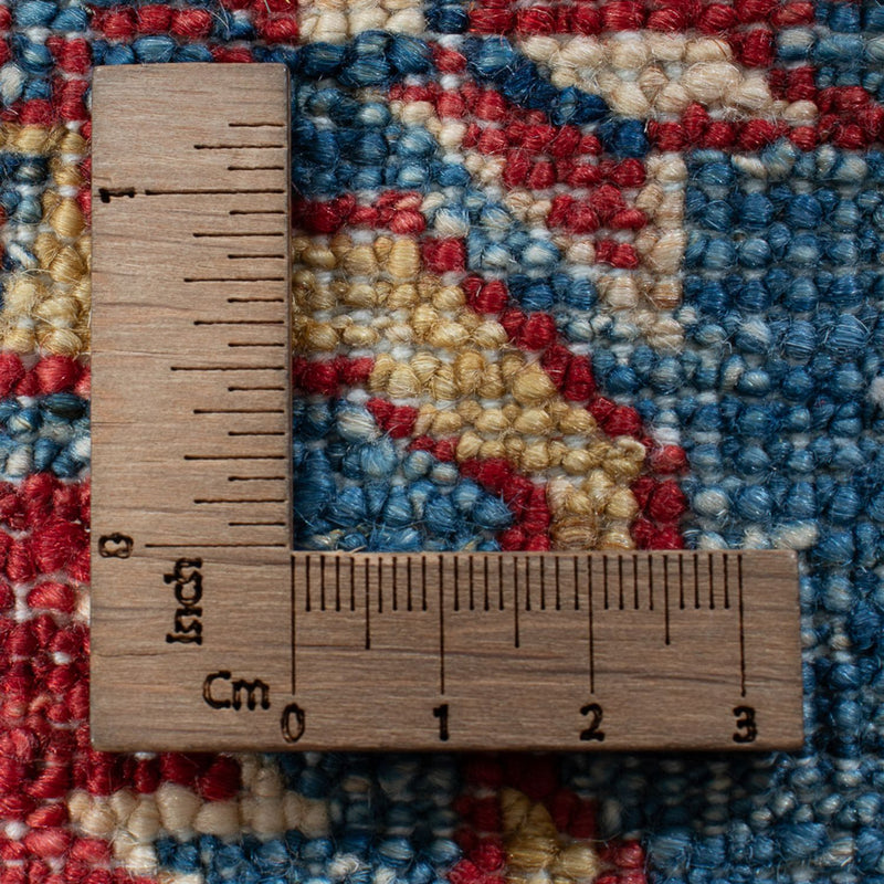 Tapis de couloir Tapis Ziegler - Kazak - 202 x 72 cm - bleu