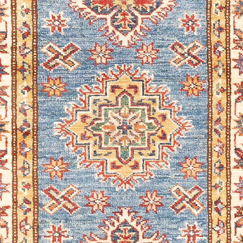 Tapis de couloir Tapis Ziegler - Kazak - 180 x 60 cm - bleu