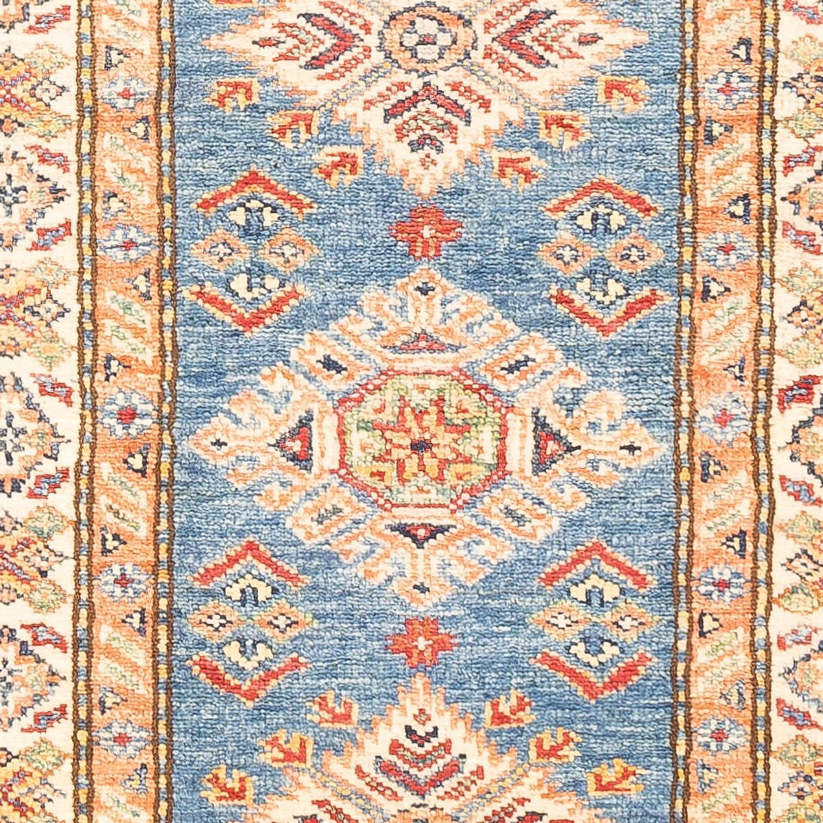 Tapis de couloir Tapis Ziegler - Kazak - 177 x 61 cm - bleu clair