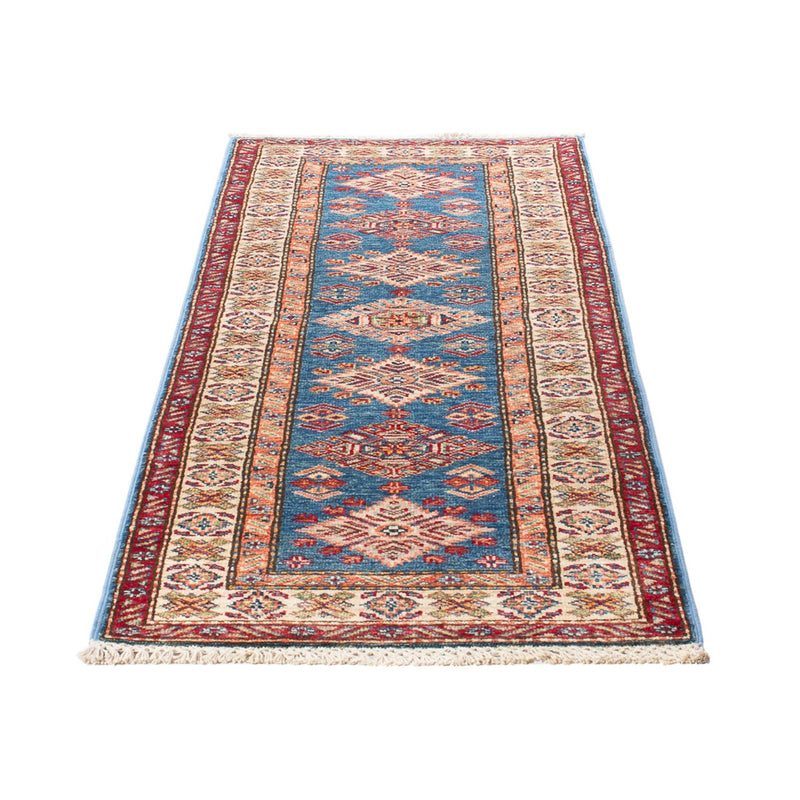 Tapis de couloir Tapis Ziegler - Kazak - 177 x 61 cm - bleu clair