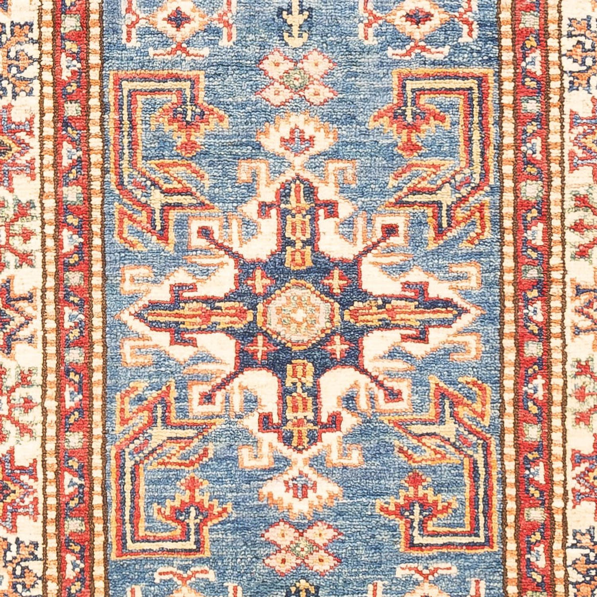 Tapis de couloir Tapis Ziegler - Kazak - 189 x 63 cm - bleu