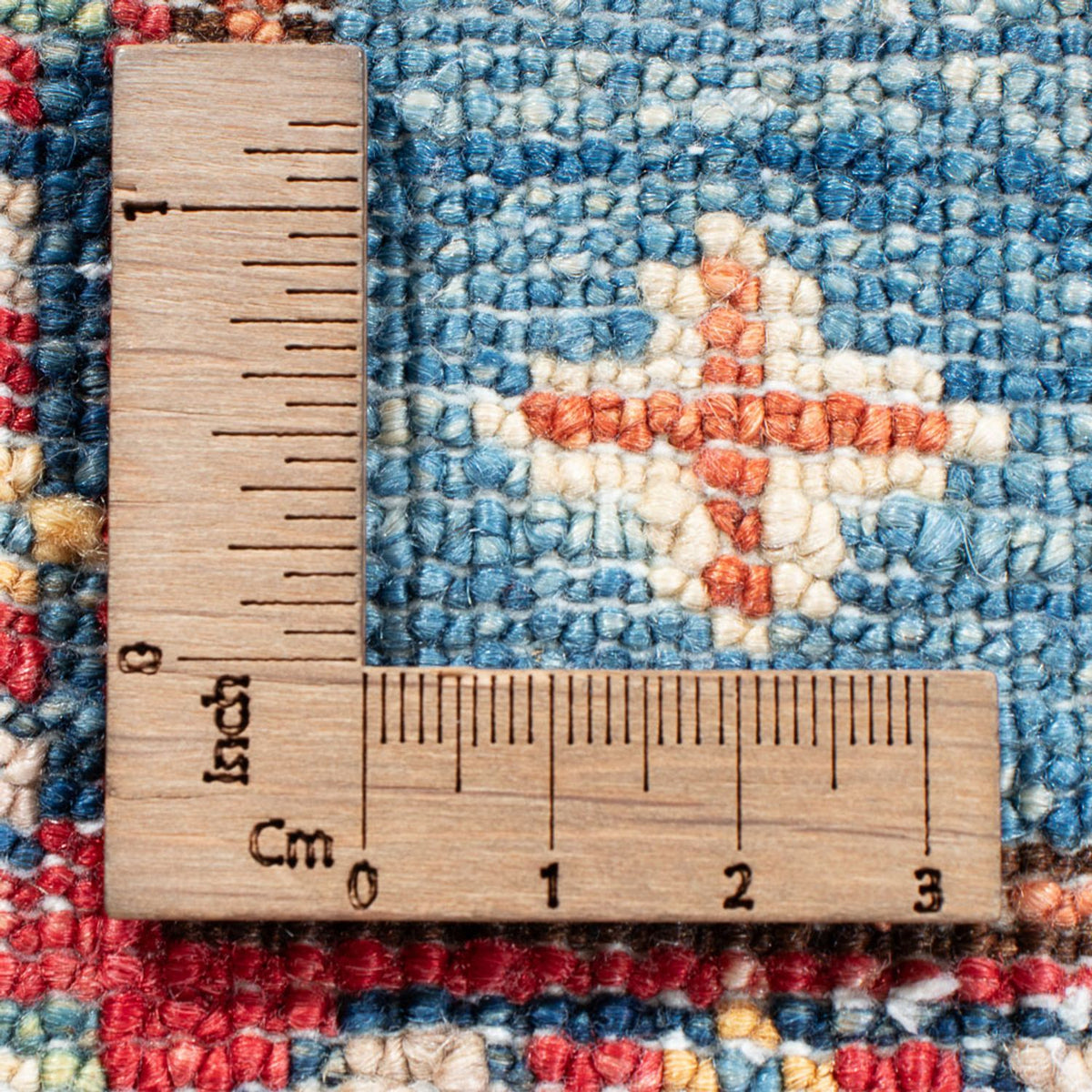 Tapis de couloir Tapis Ziegler - Kazak - 185 x 61 cm - bleu clair