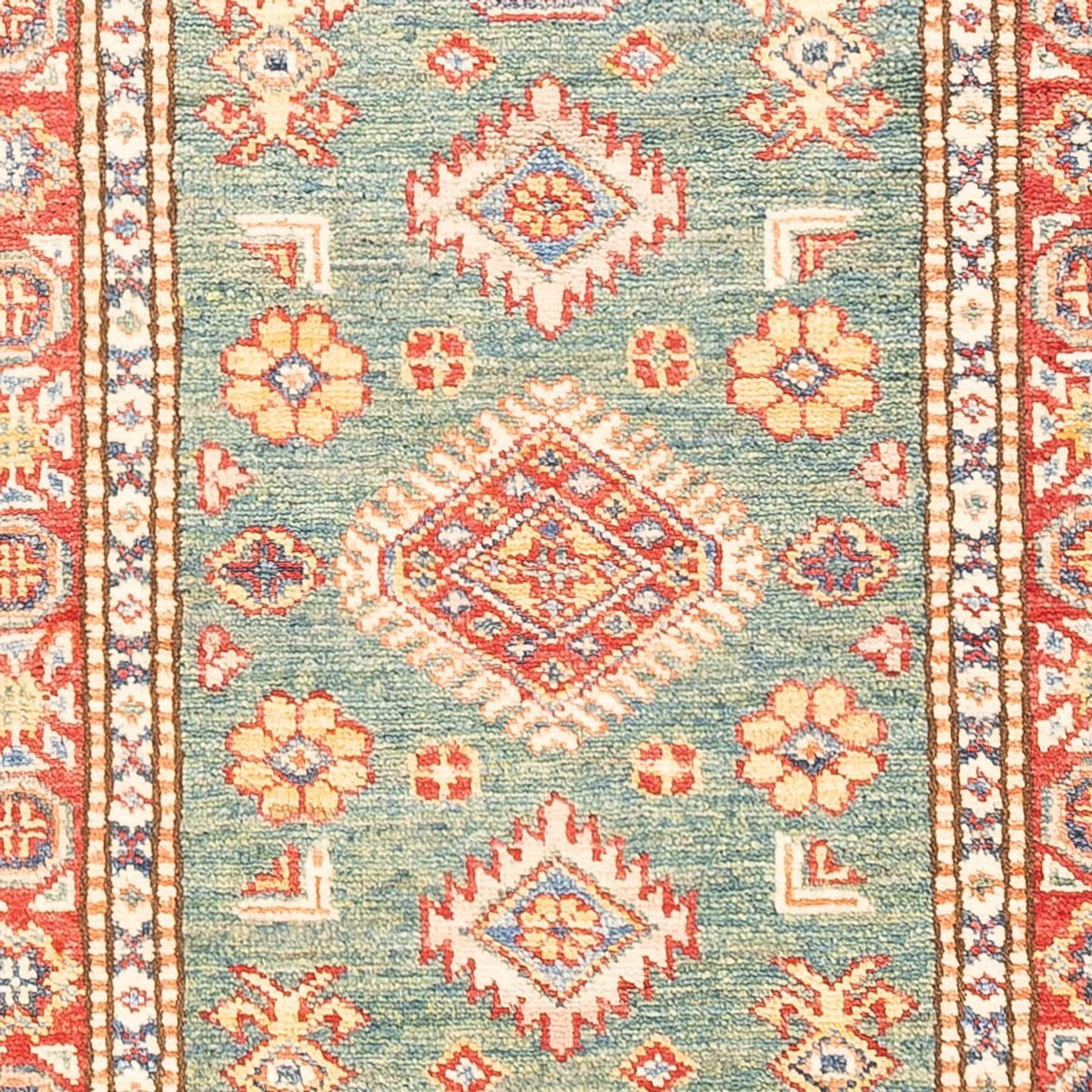 Tapis de couloir Tapis Ziegler - Kazak - 187 x 60 cm - vert clair