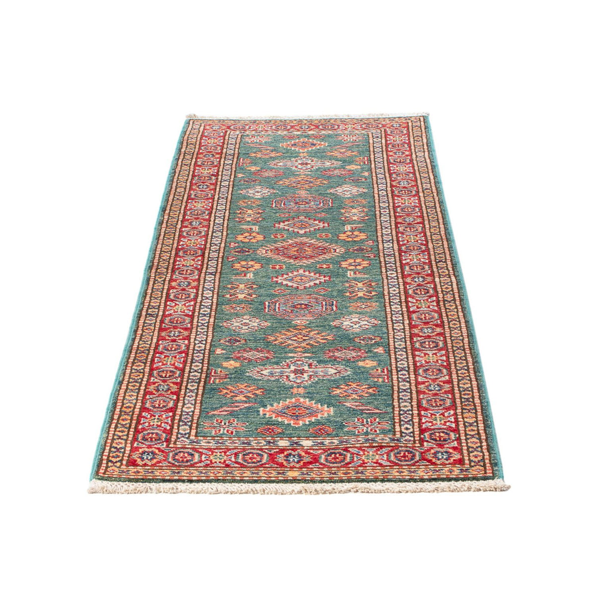 Tapis de couloir Tapis Ziegler - Kazak - 187 x 60 cm - vert clair