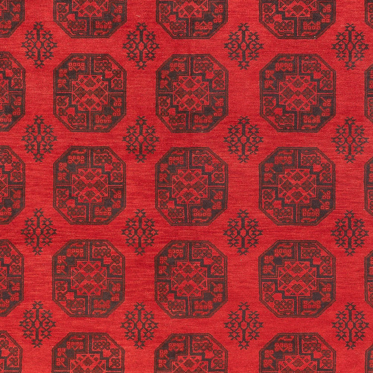 Tapis afghan - Filpa - 401 x 309 cm - rouge