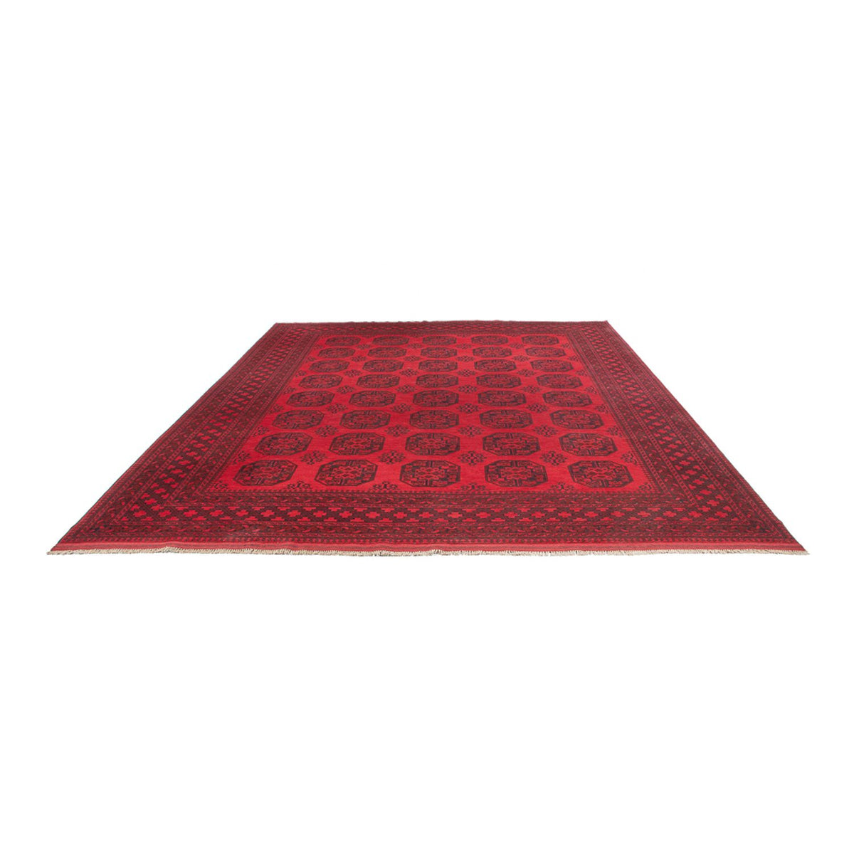 Tapis afghan - Filpa - 401 x 309 cm - rouge