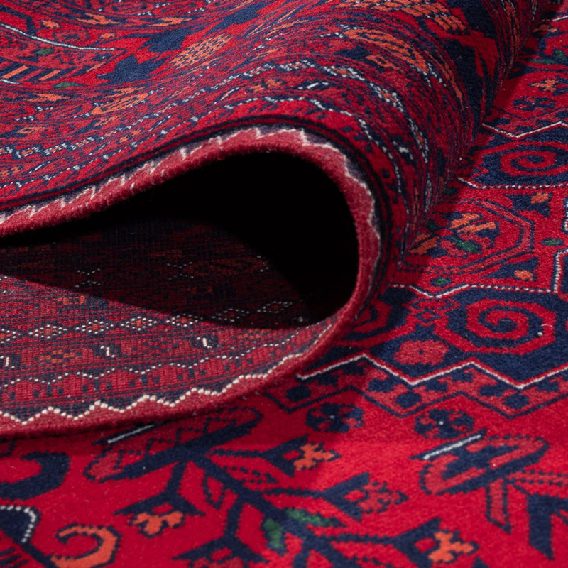 Tapis afghan - 396 x 297 cm - rouge