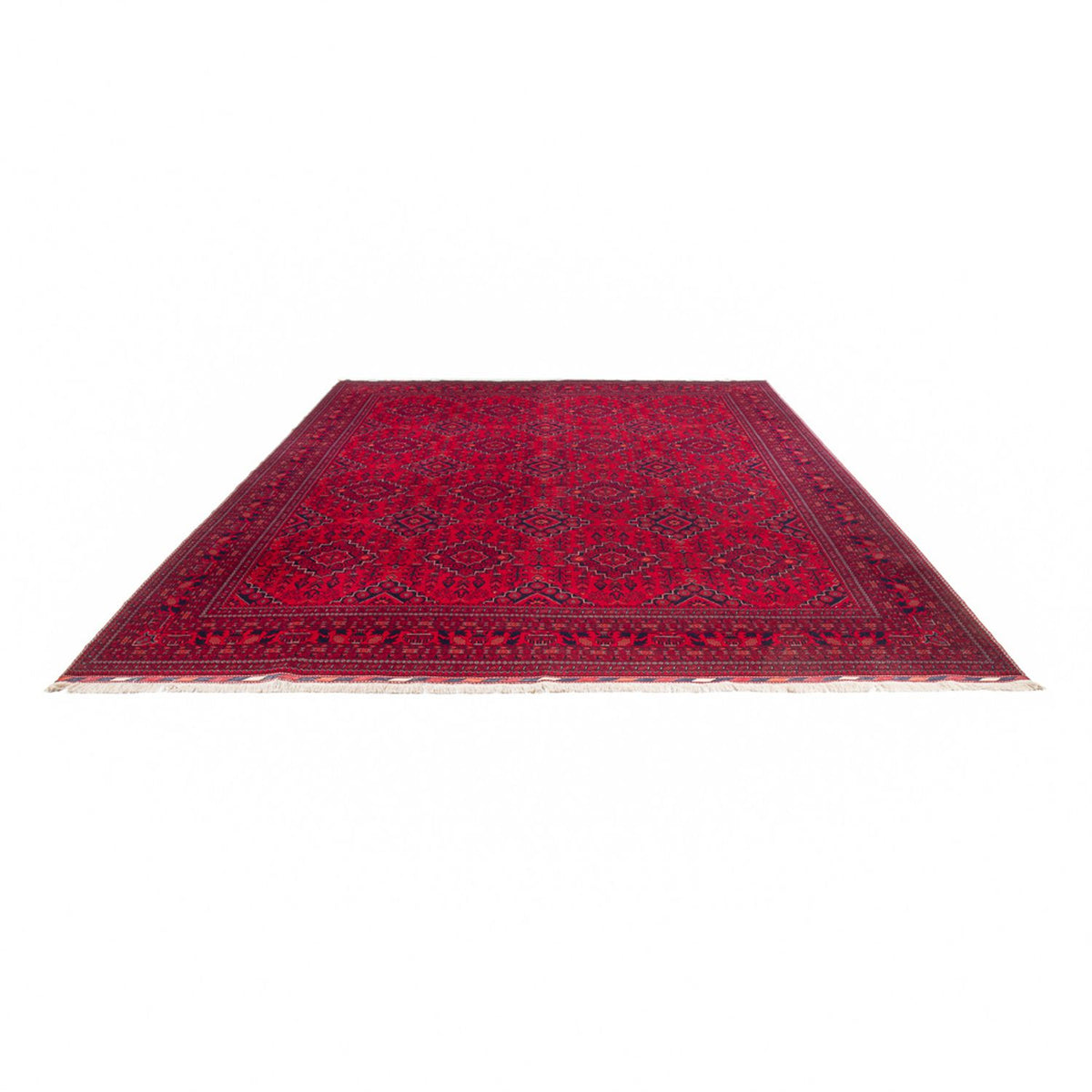 Tapis afghan - 396 x 297 cm - rouge