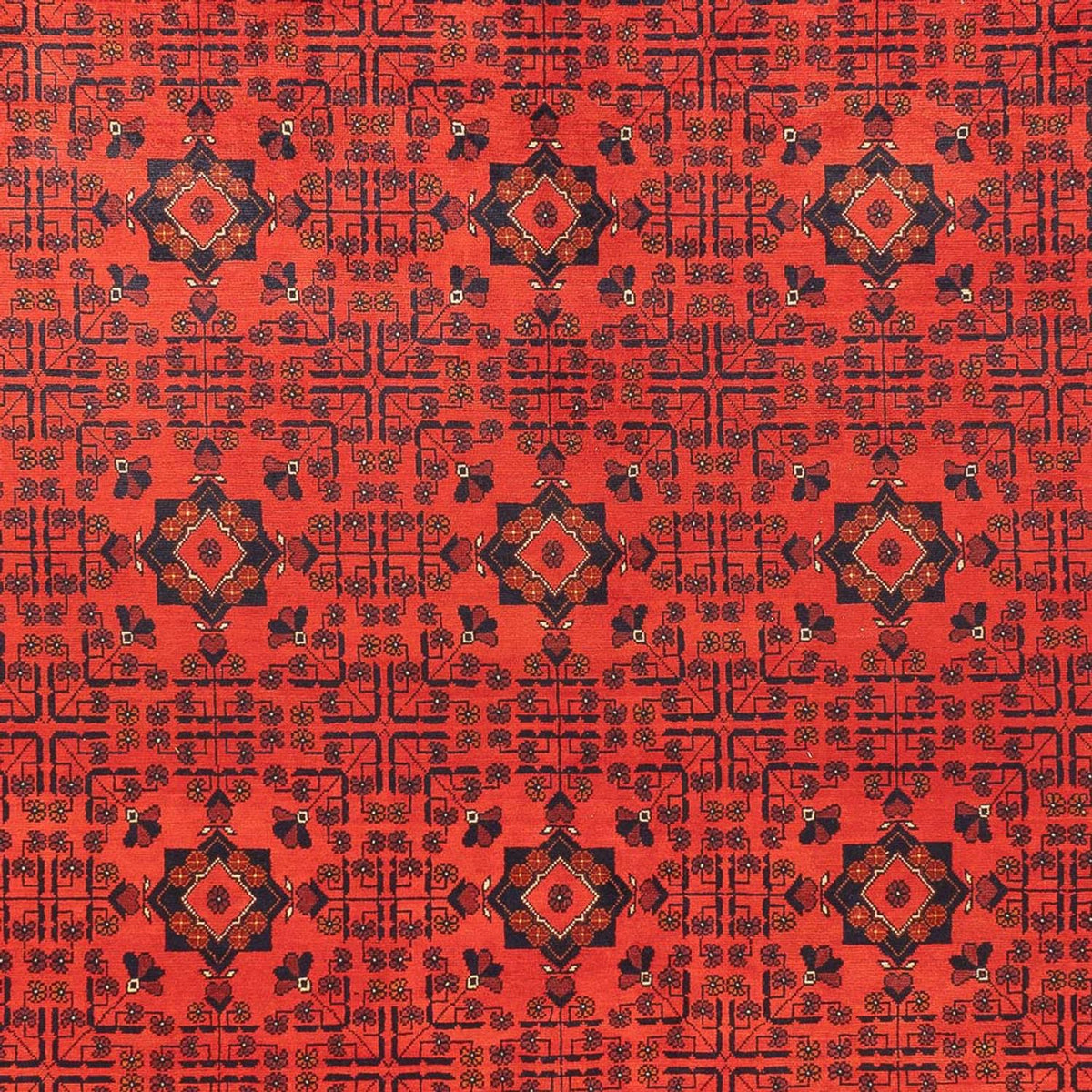 Tapis afghan - Kunduz - 394 x 299 cm - rouge