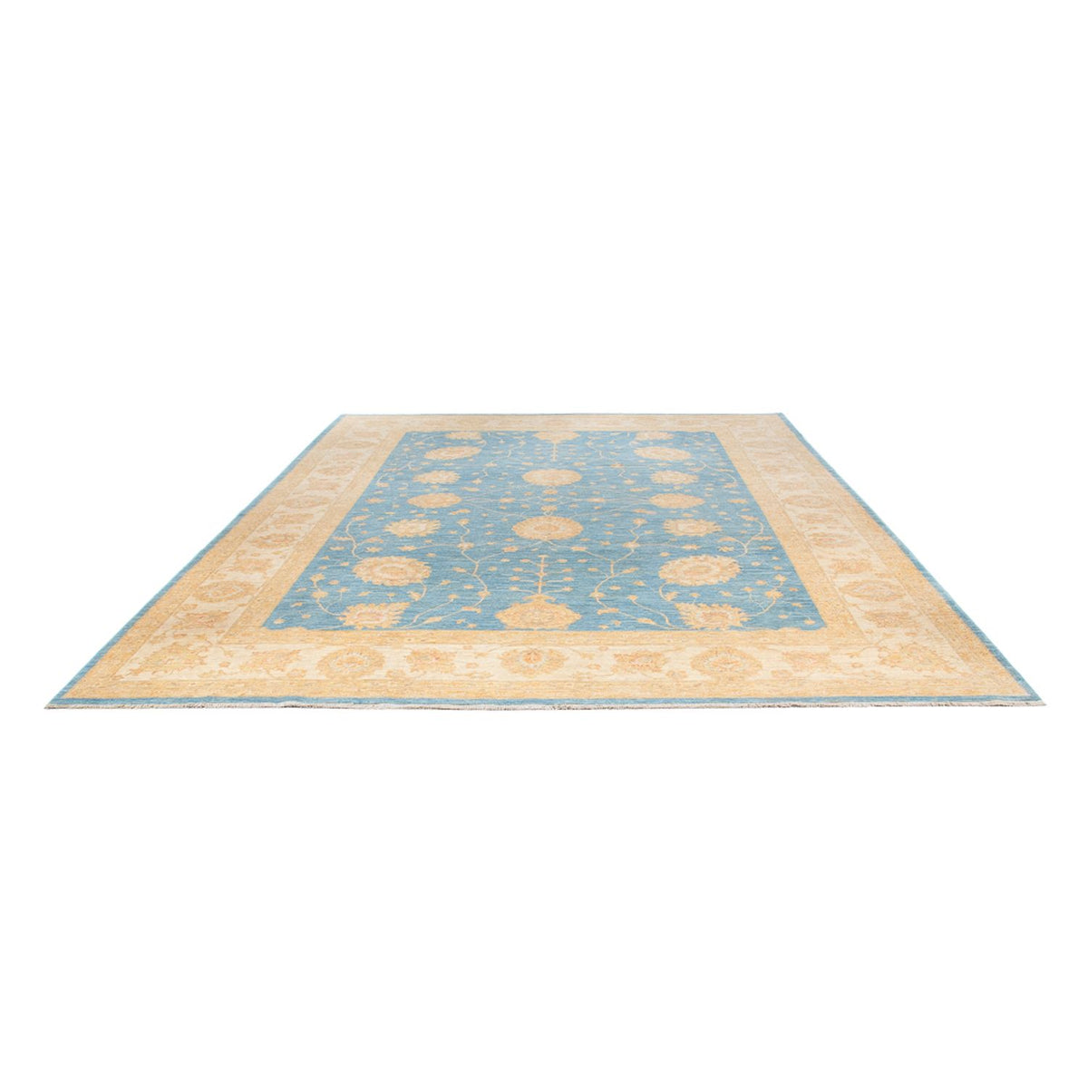 Tapis Ziegler - 369 x 273 cm - bleu de mer