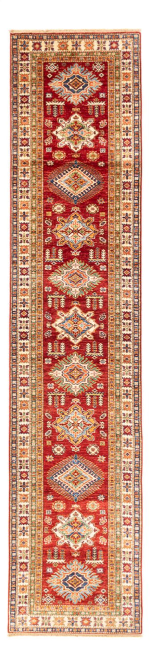 Tapis de couloir Tapis Ziegler - Kazak - 395 x 87 cm - rouge