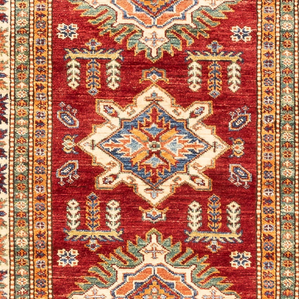 Tapis de couloir Tapis Ziegler - Kazak - 395 x 87 cm - rouge