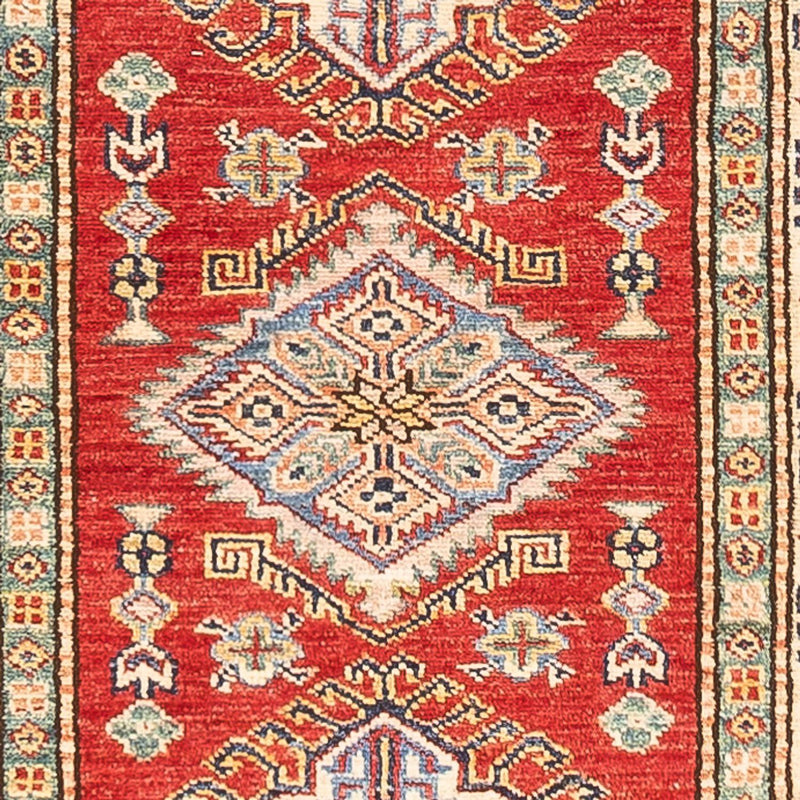 Tapis de couloir Tapis Ziegler - Kazak - 298 x 82 cm - rouge