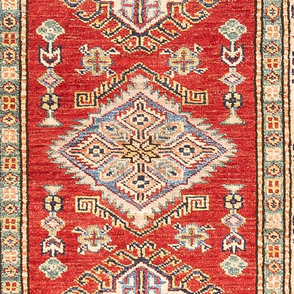 Tapis de couloir Tapis Ziegler - Kazak - 298 x 82 cm - rouge