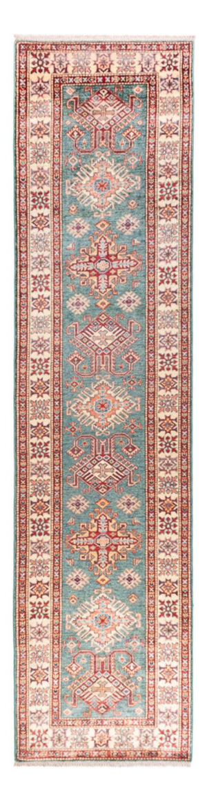 Tapis de couloir Tapis Ziegler - Kazak - 326 x 80 cm - turquoise